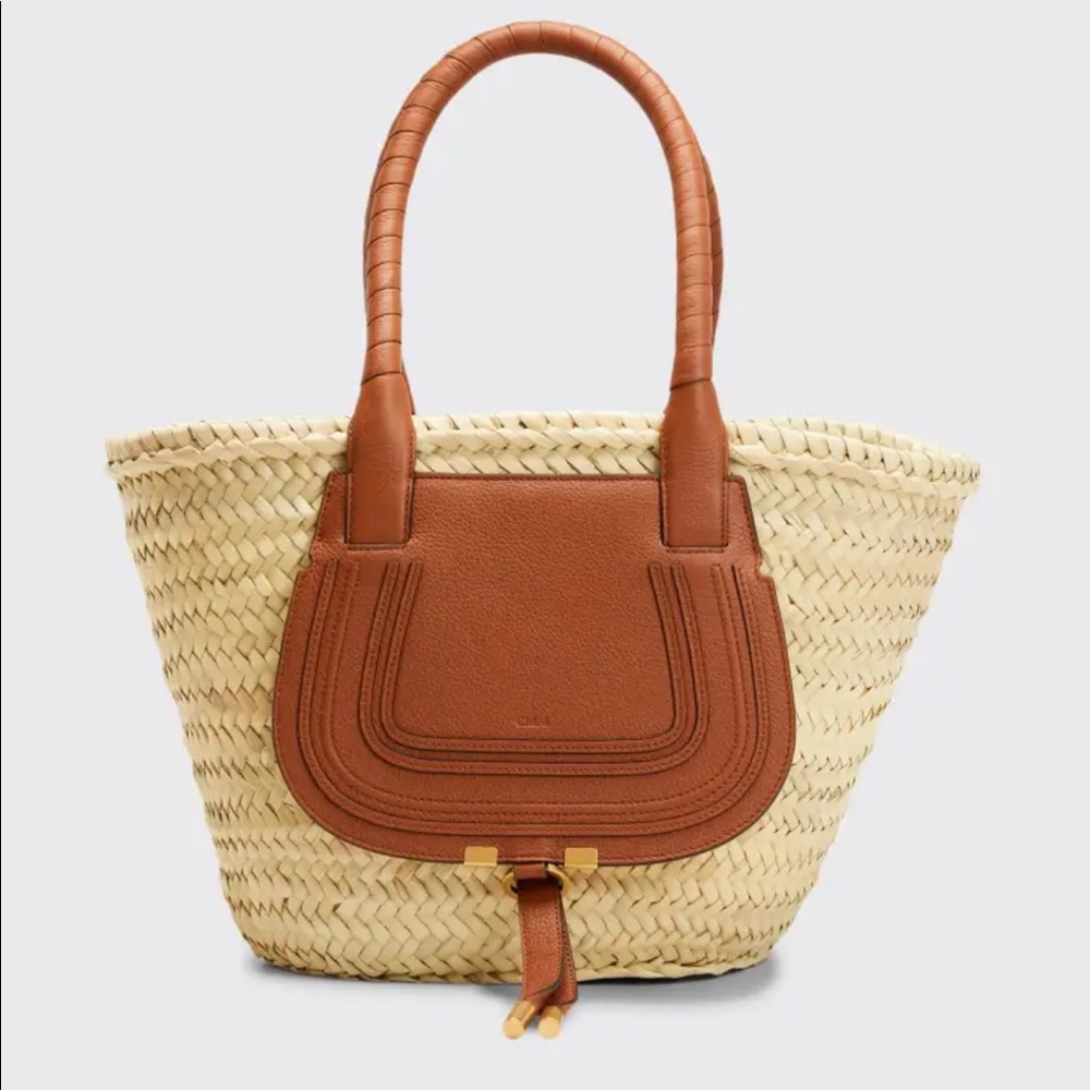 New!! Chloe medium raffia tote